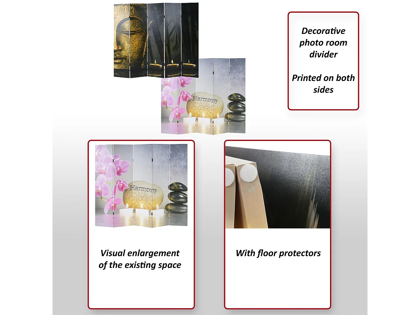 Foto-Paravent Oriental, 180x200 cm