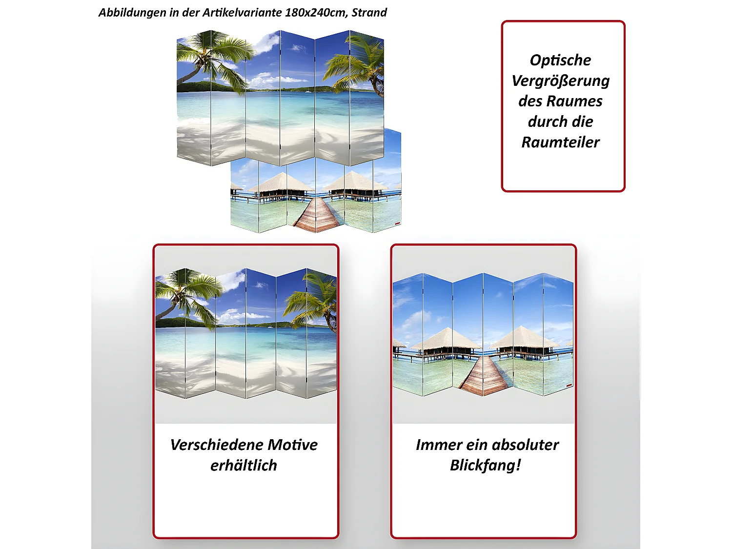 Fotopartition Bagheria,  180x240cm, orchidee