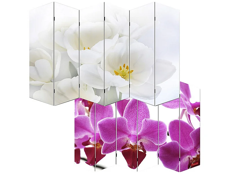 Paravent photo Bagheria,  240x180cm, motif orchidée