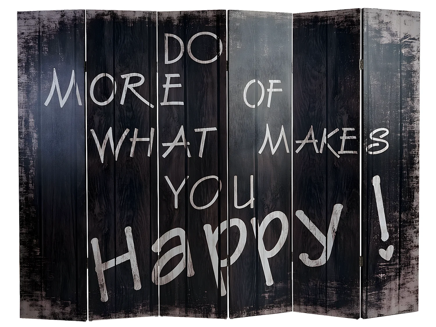 Foto-Paravent Retro, 180x240cm, Spruch