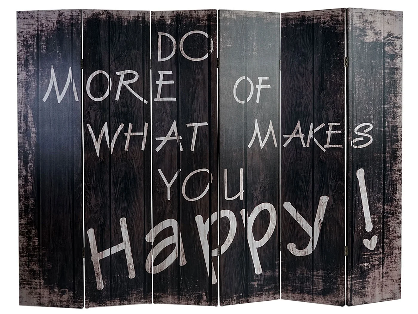 Foto-Paravent Retro, 180x240cm, Spruch