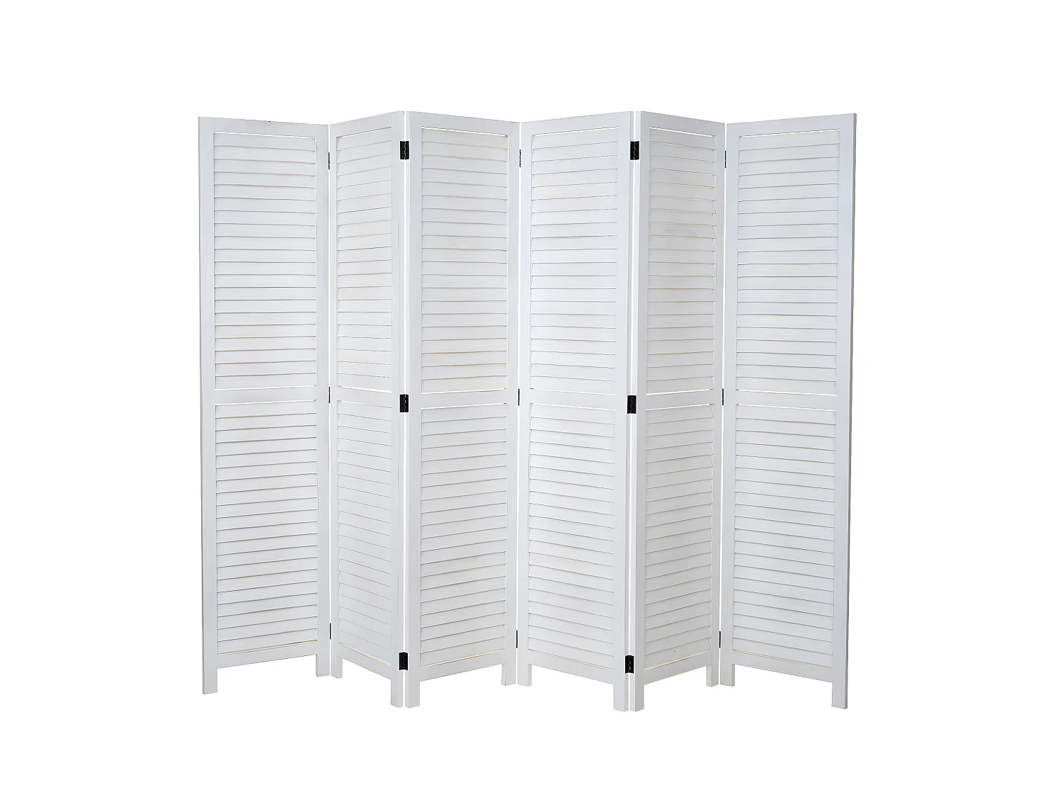 Paravent MCW-C30,  blanc shabby