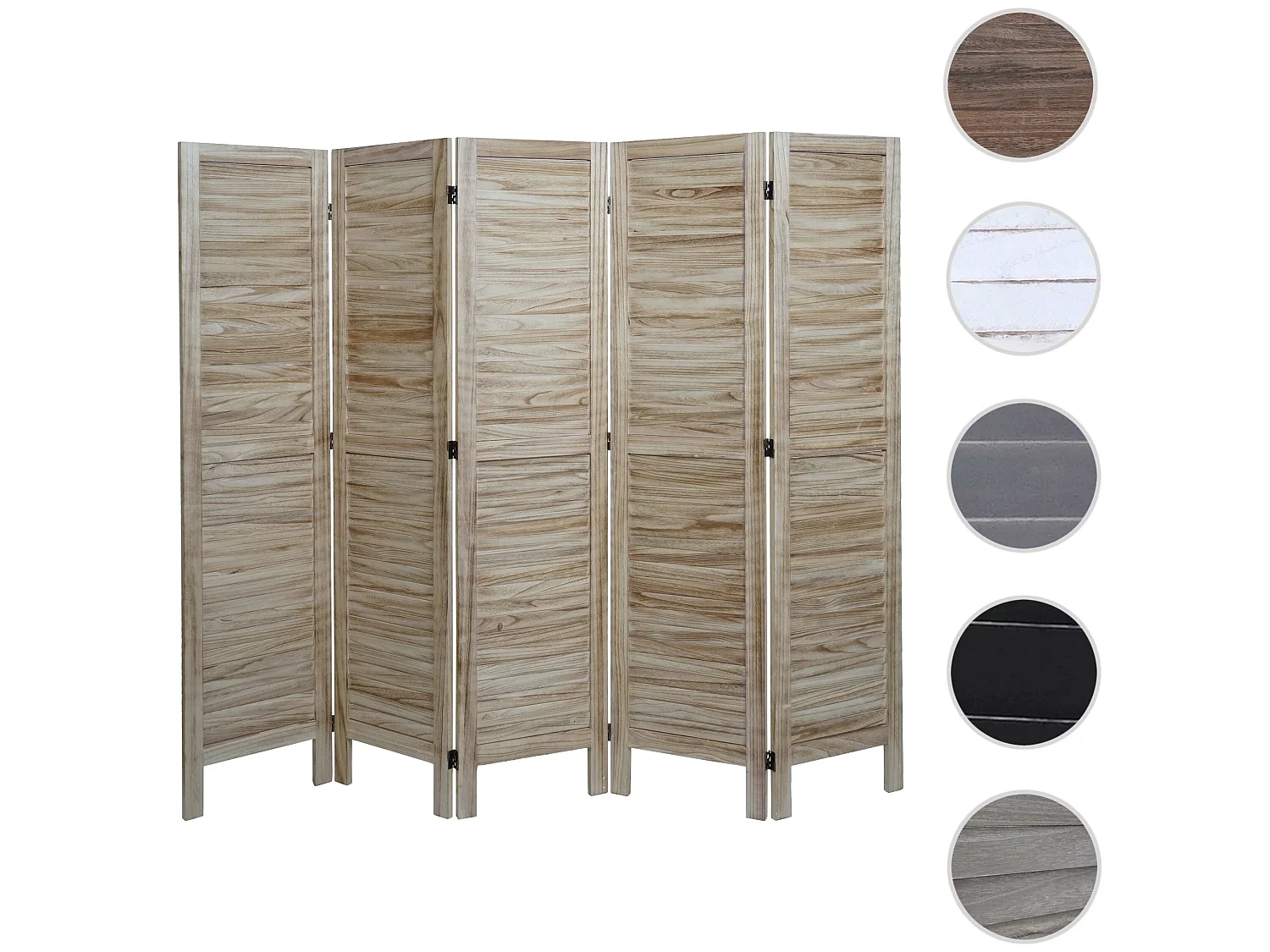 Paravent MCW-G30,  lichtbruin