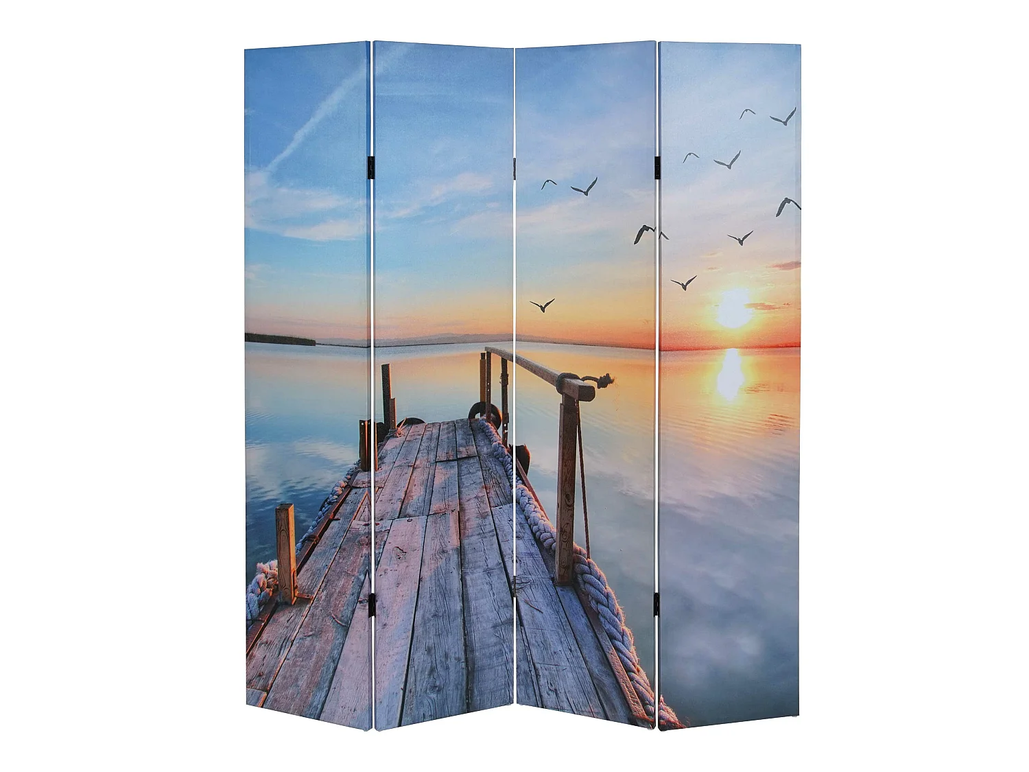 Paravent photo Bagheria,  motif coucher de soleil 180x160cm