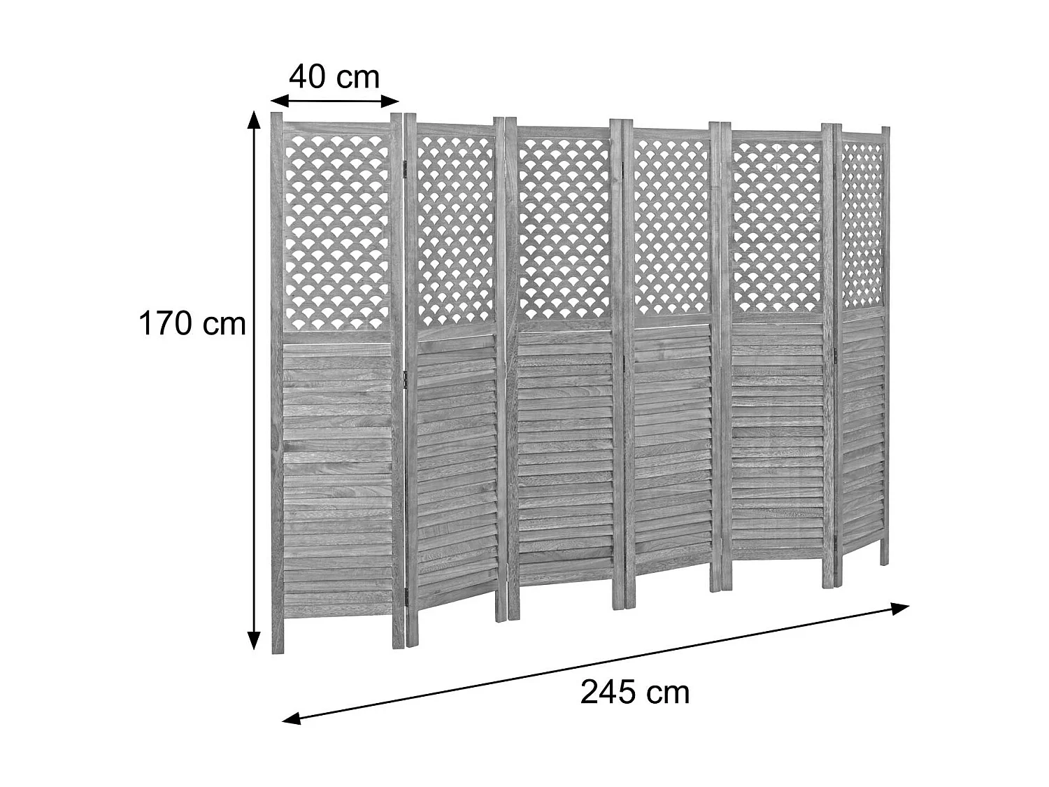 Paravent MCW-A84,  wit
