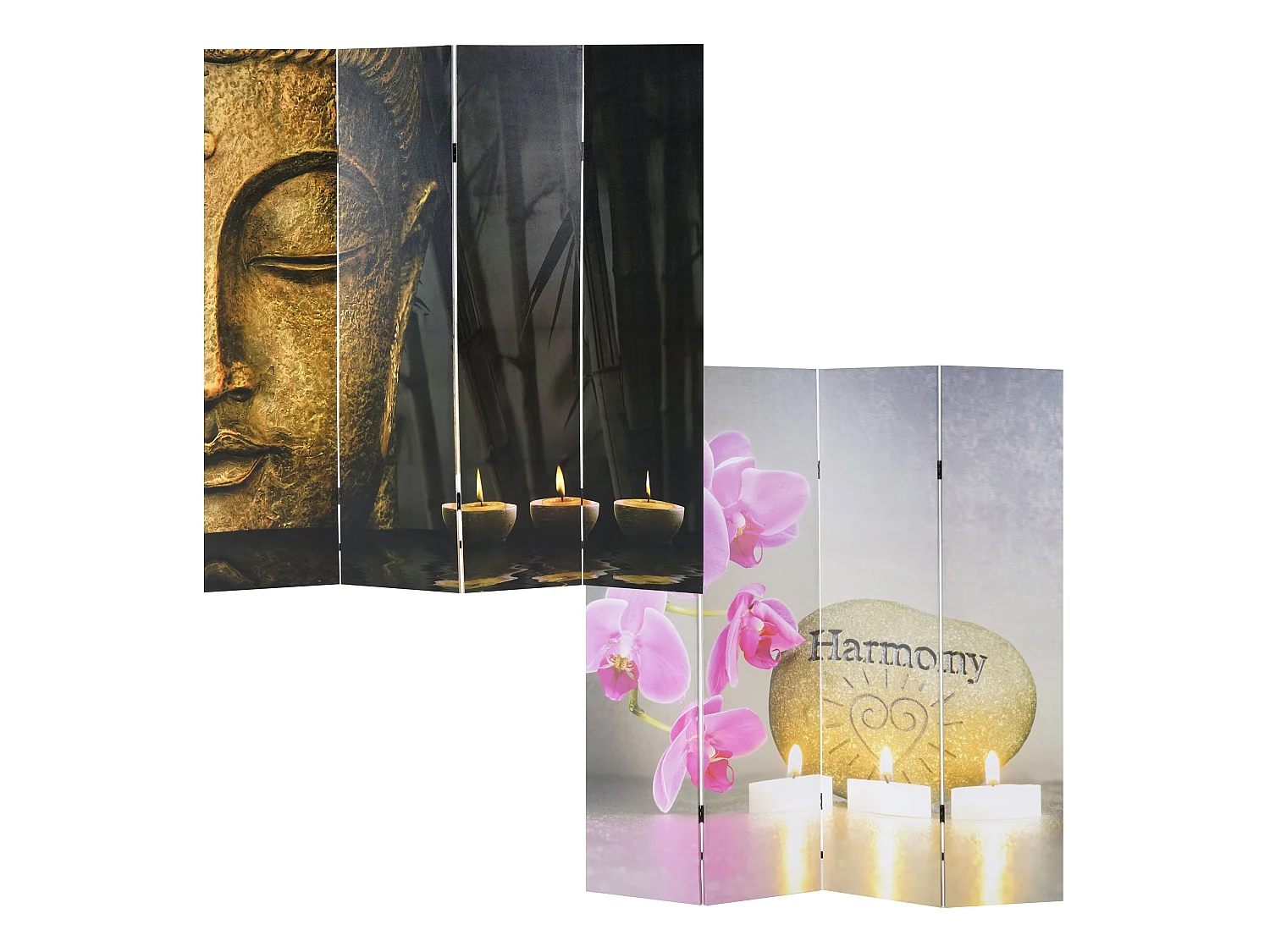 Paravent photo Oriental,  motif Bouddha 180x160 cm