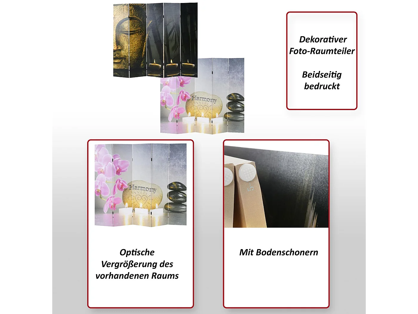 Ecrã fotográfico oriental,  180x160 cm