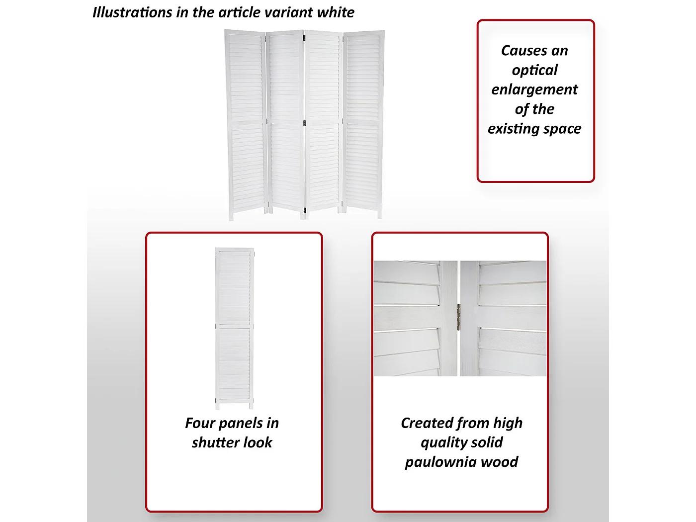 Paravent MCW-C30,  bruin