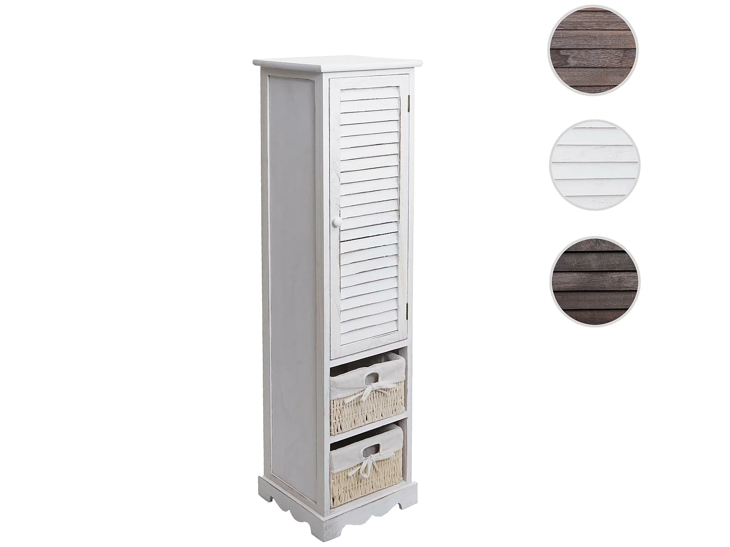 Badezimmerkommode MCW-H20, Shabby weiß