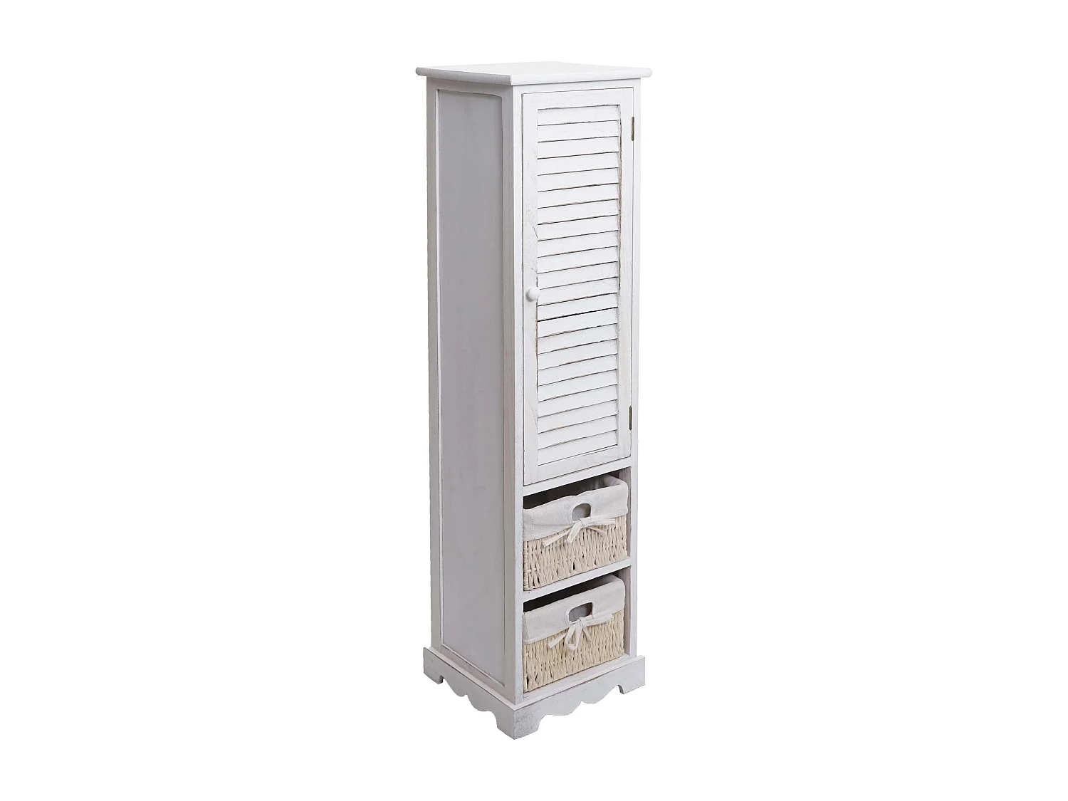 Cómoda de baño MCW-H20,  blanco desgastado