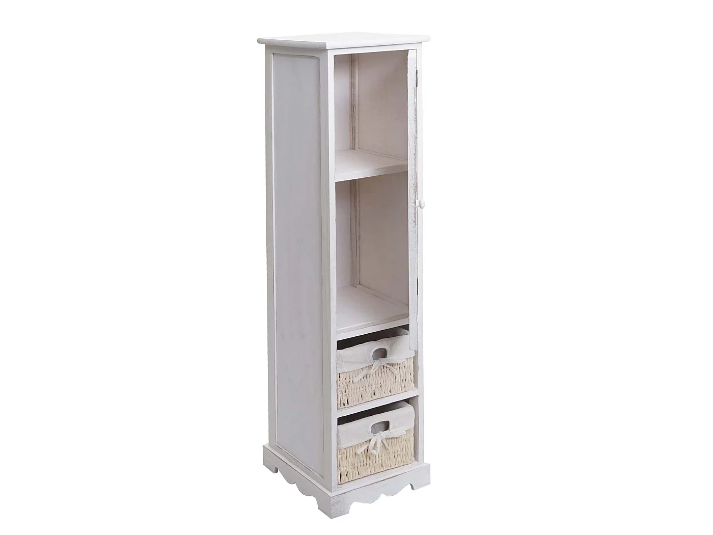 Cómoda de baño MCW-H20,  blanco desgastado