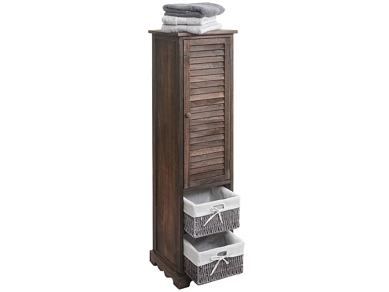 Mueble de baño MCW-H20,  marrón desgastado