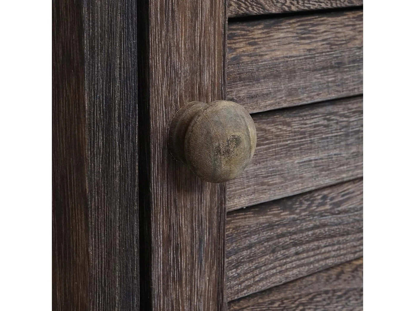 Armário de casa de banho MCW-H20,  castanho escuro