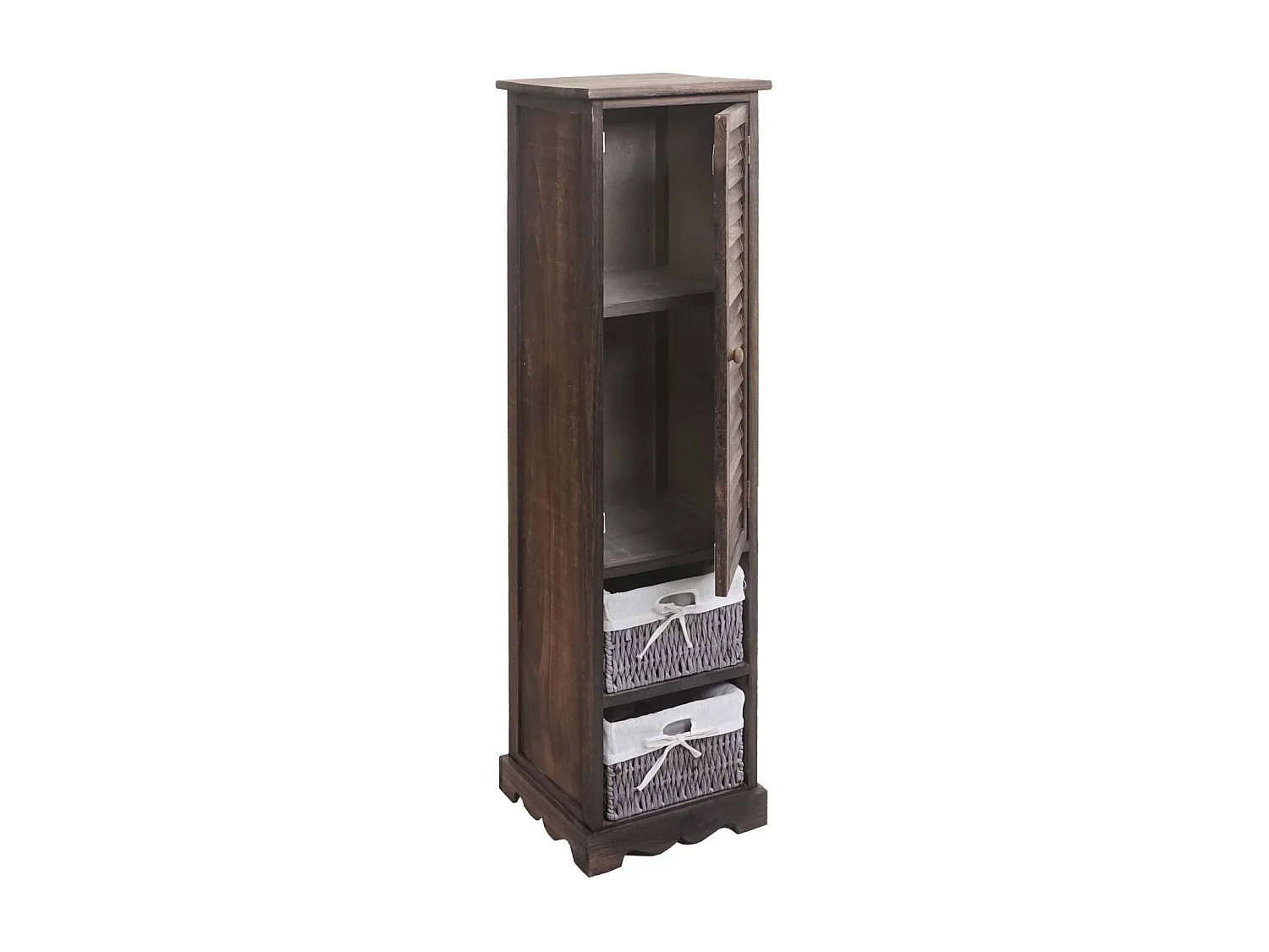 Cómoda de baño MCW-H20,  marrón desgastado