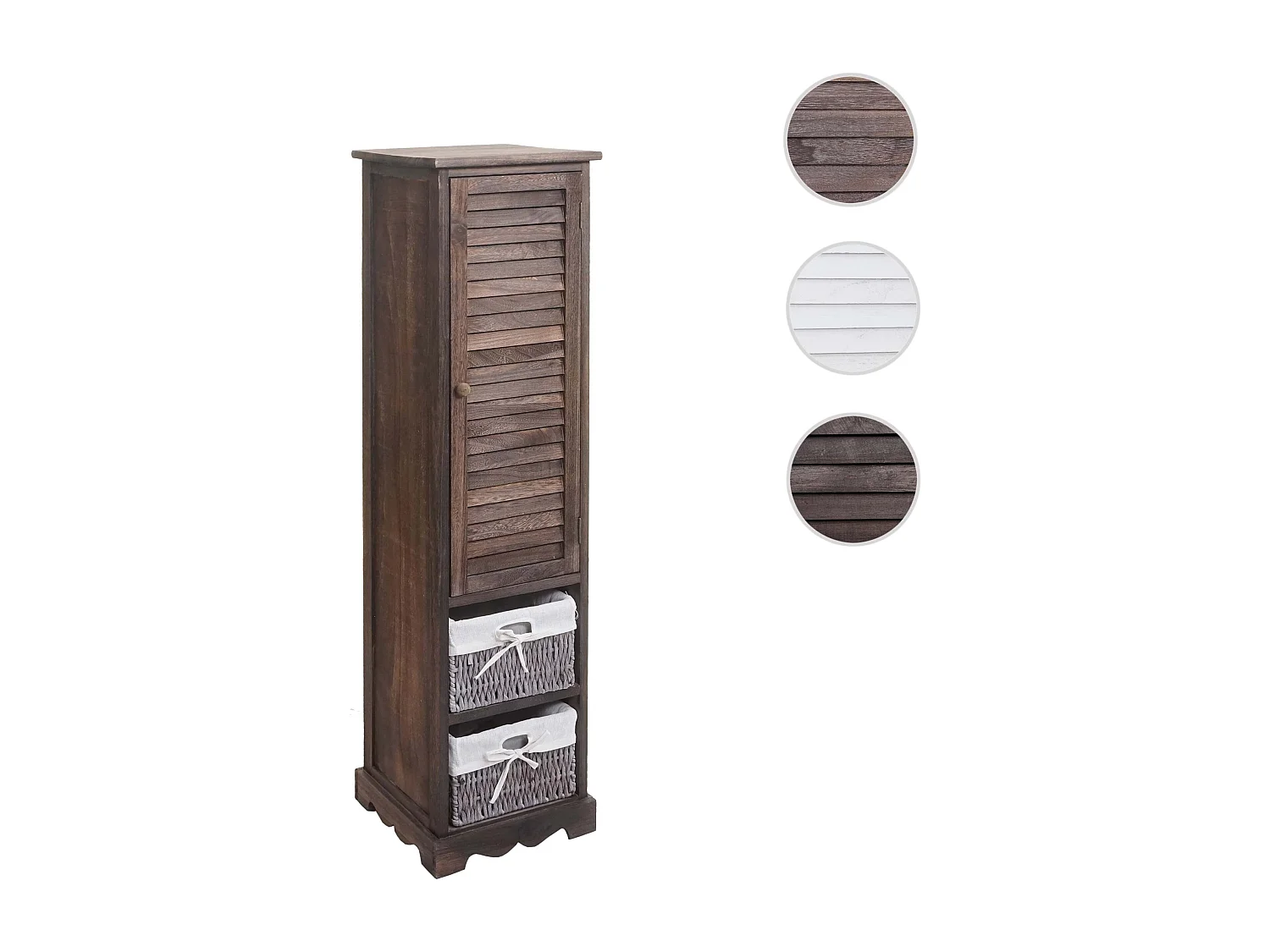 Cómoda de baño MCW-H20,  marrón desgastado