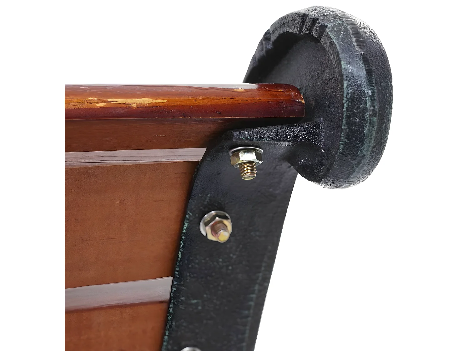 Banc de jardin MCW-F98 2 places,  2 places, 125cm marron