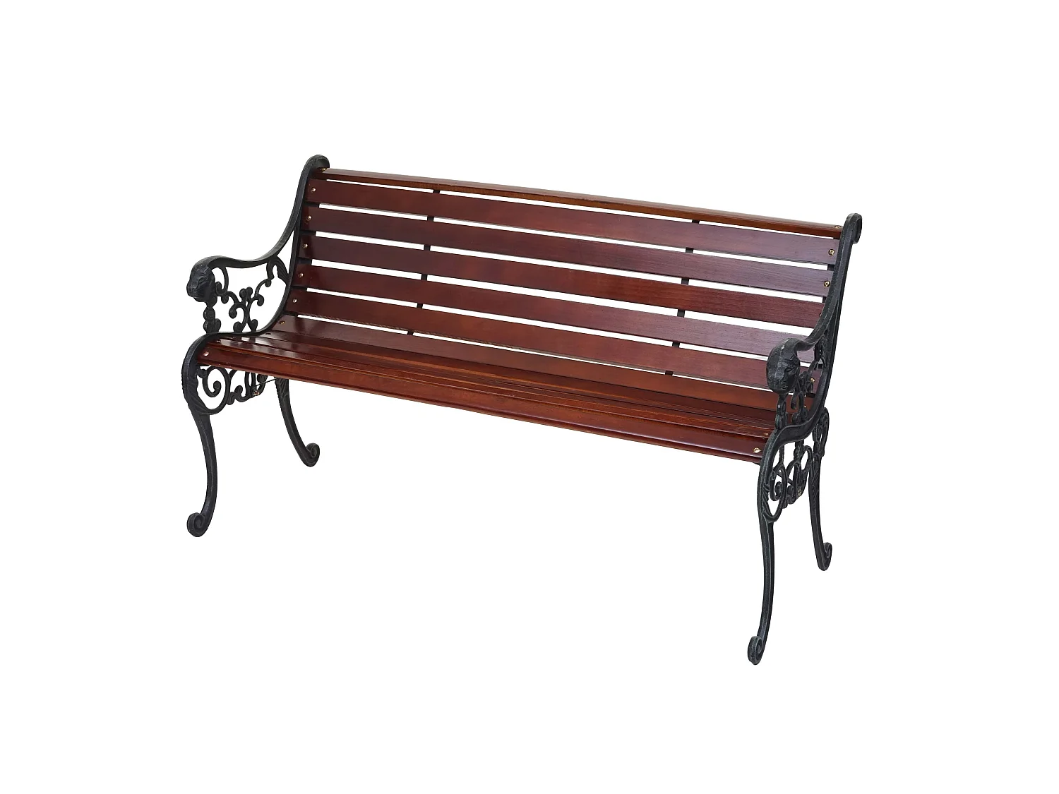 Ławka ogrodowa MCW-F98,  brązowa