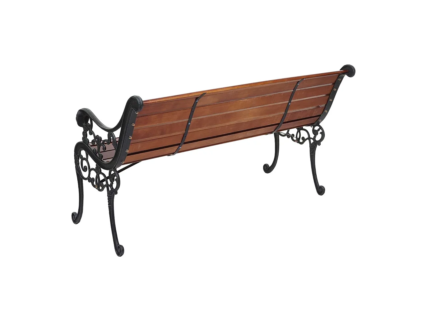 Ławka ogrodowa MCW-F98,  brązowa