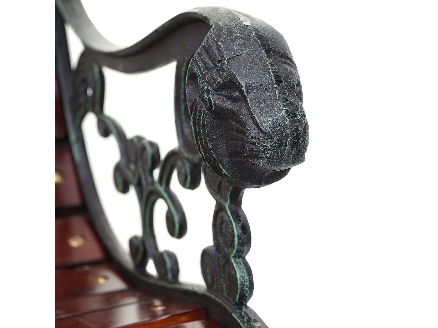 Ławka ogrodowa MCW-F98,  brązowa