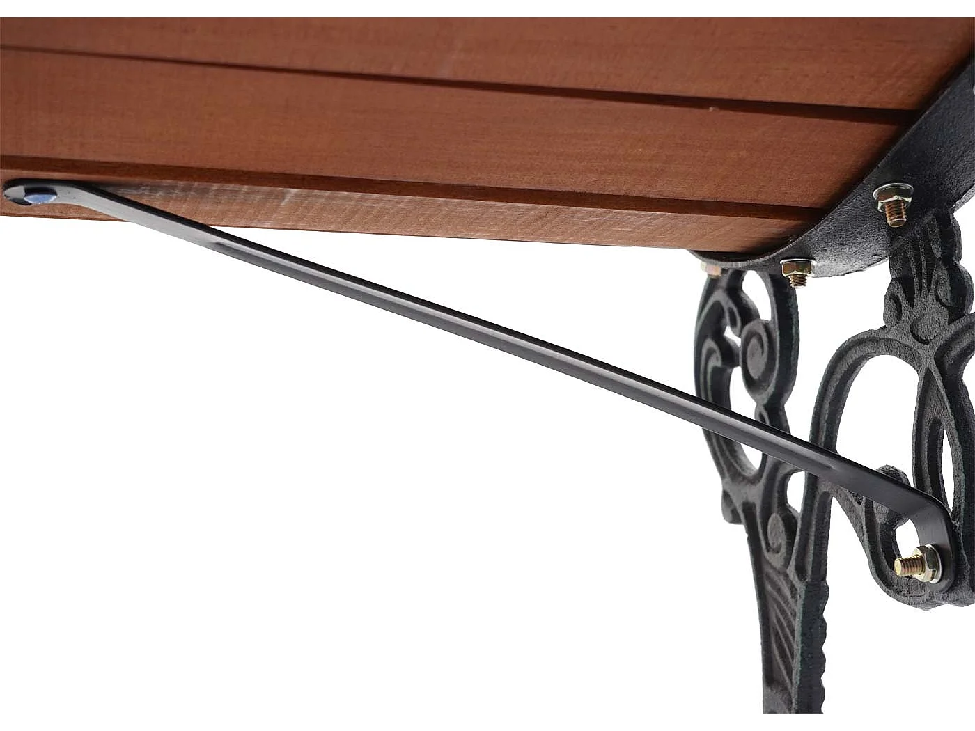 Ławka ogrodowa MCW-F98,  brązowa