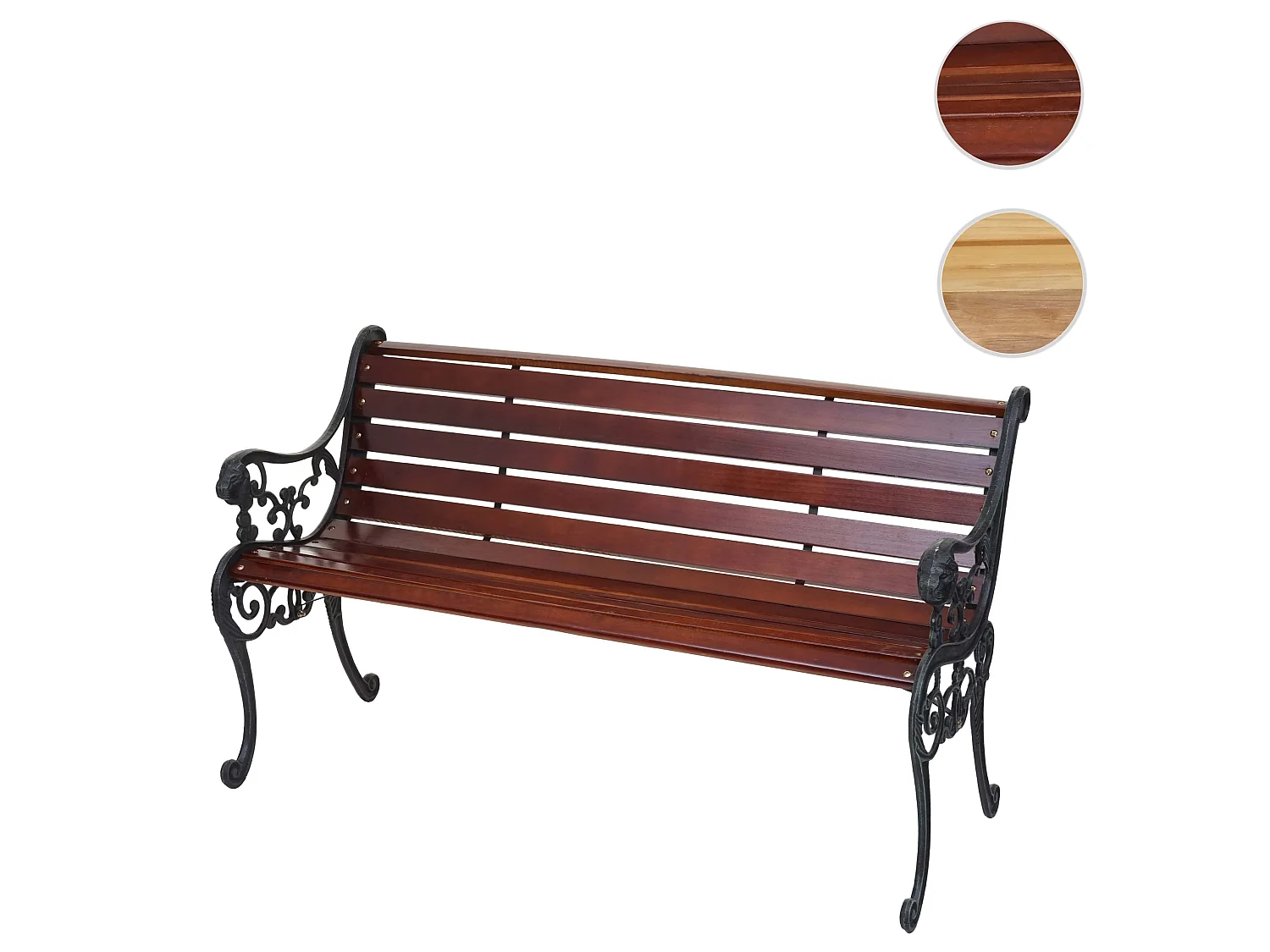 Ławka ogrodowa MCW-F98,  brązowa