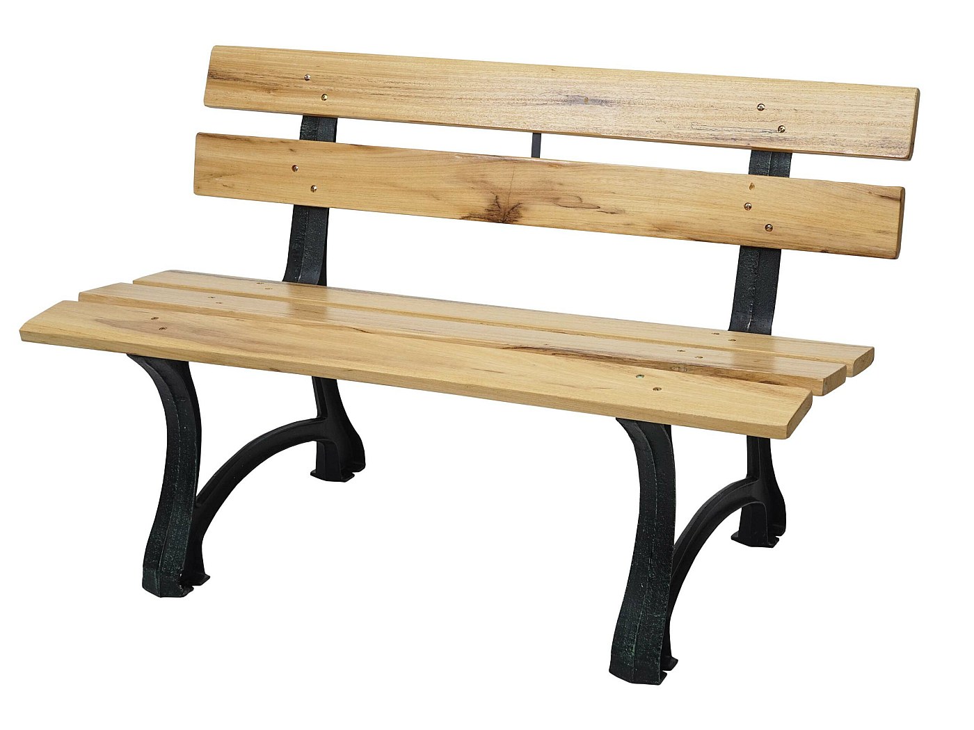 Panchina Da Giardino Relaxdays - Design Floreale, 2 Posti, Legno E Ghisa | Verde Naturale, 125x52.5x73 Cm - Foto 8