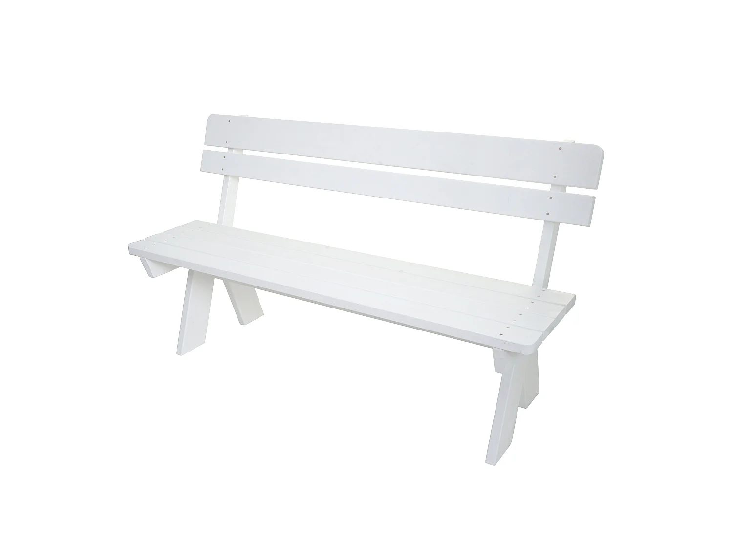 Banc de jardin MCW-L66,  blanc