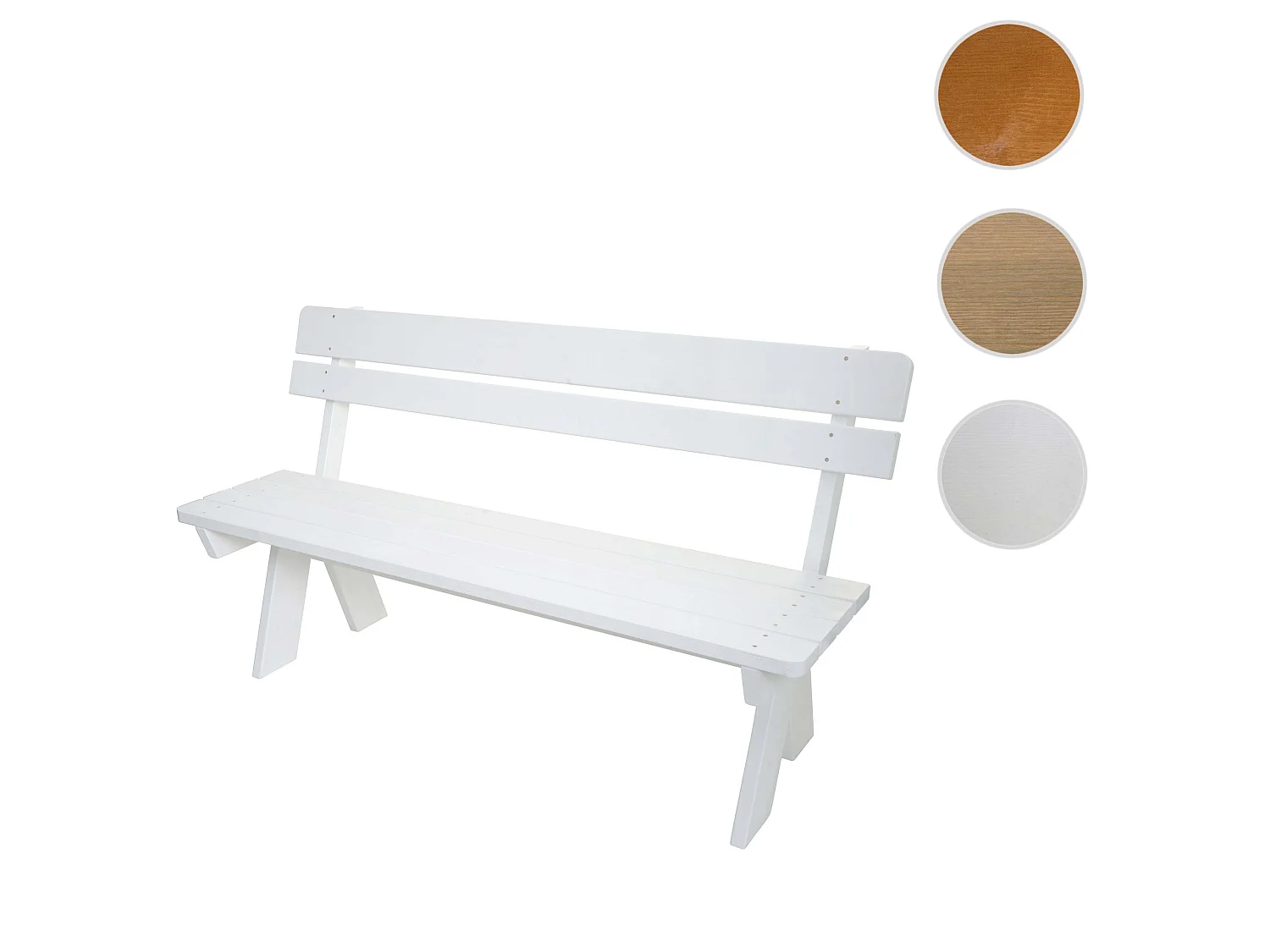 Banco de jardim MCW-L66,  branco