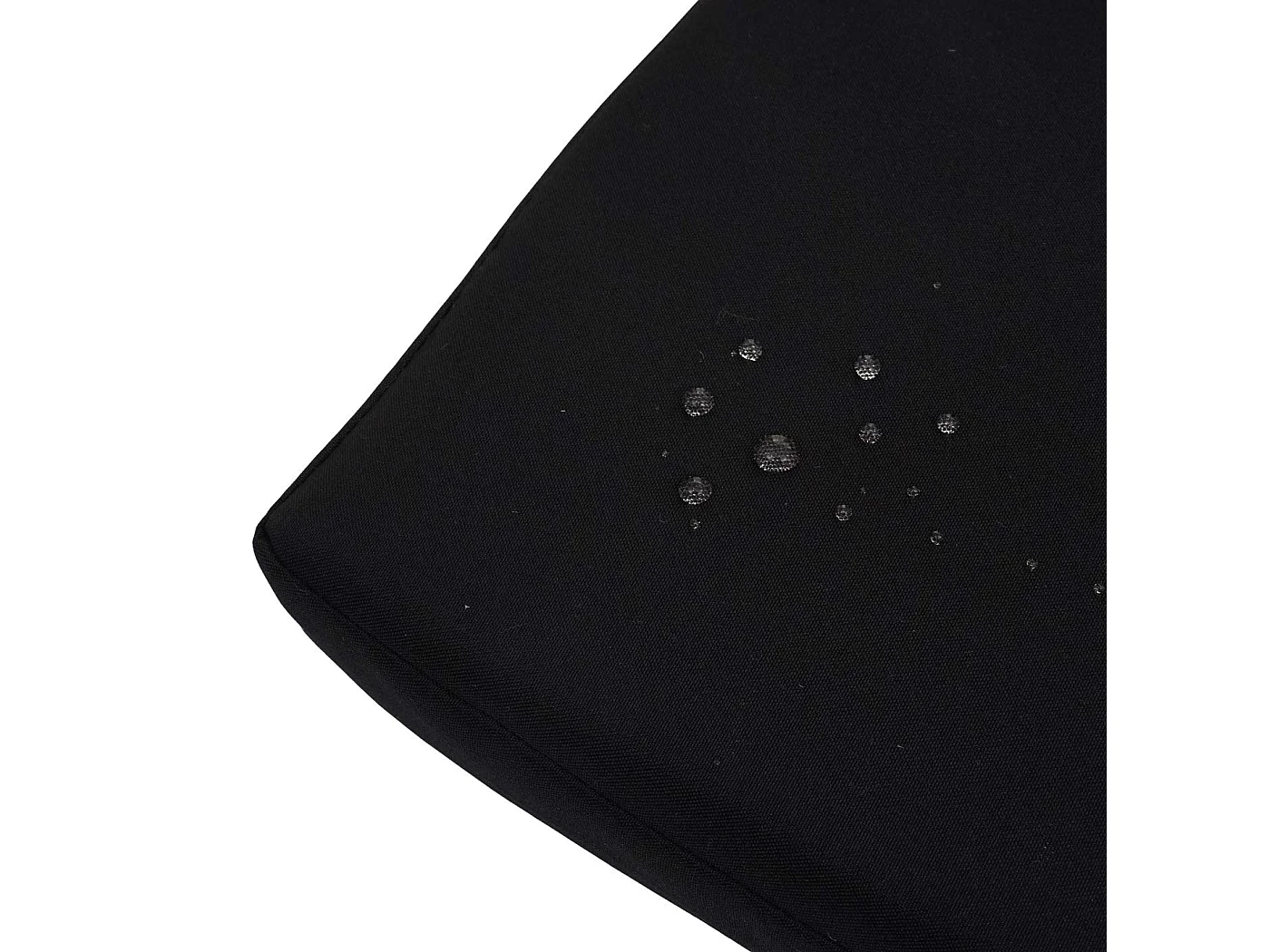 Ławka 3-osobowa z polirattanu MCW-F39,  antracyt, poduszki czarne