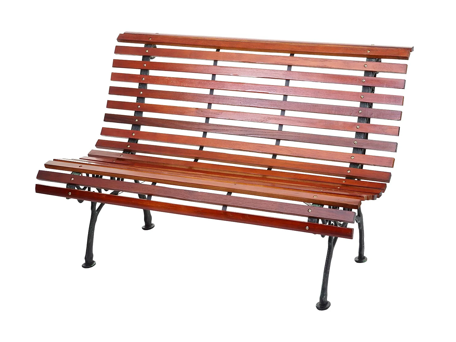 Banc de jardin MCW-F97 2 places,  2 places, 122cm, 24kg, marron