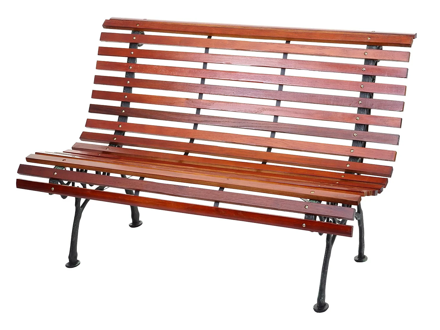 Banc de jardin MCW-F97 2 places,  2 places, 122cm, 24kg, marron