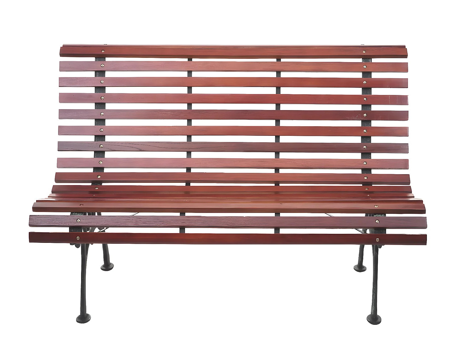 Banc de jardin MCW-F97 2 places,  2 places, 122cm, 24kg, marron