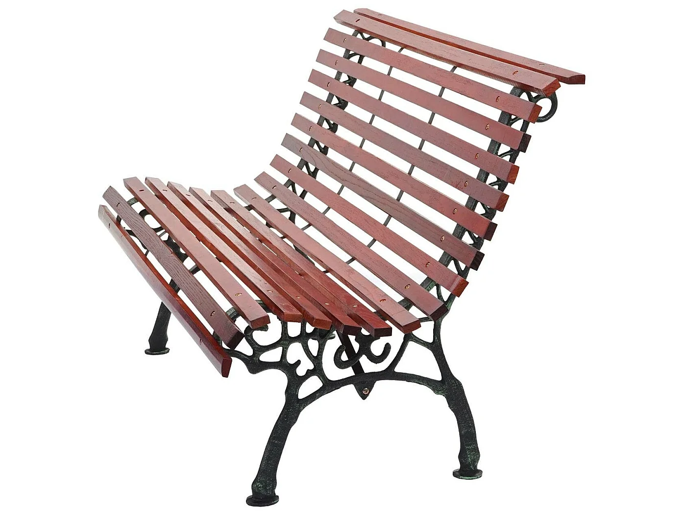 Banc de jardin MCW-F97 2 places,  2 places, 122cm, 24kg, marron