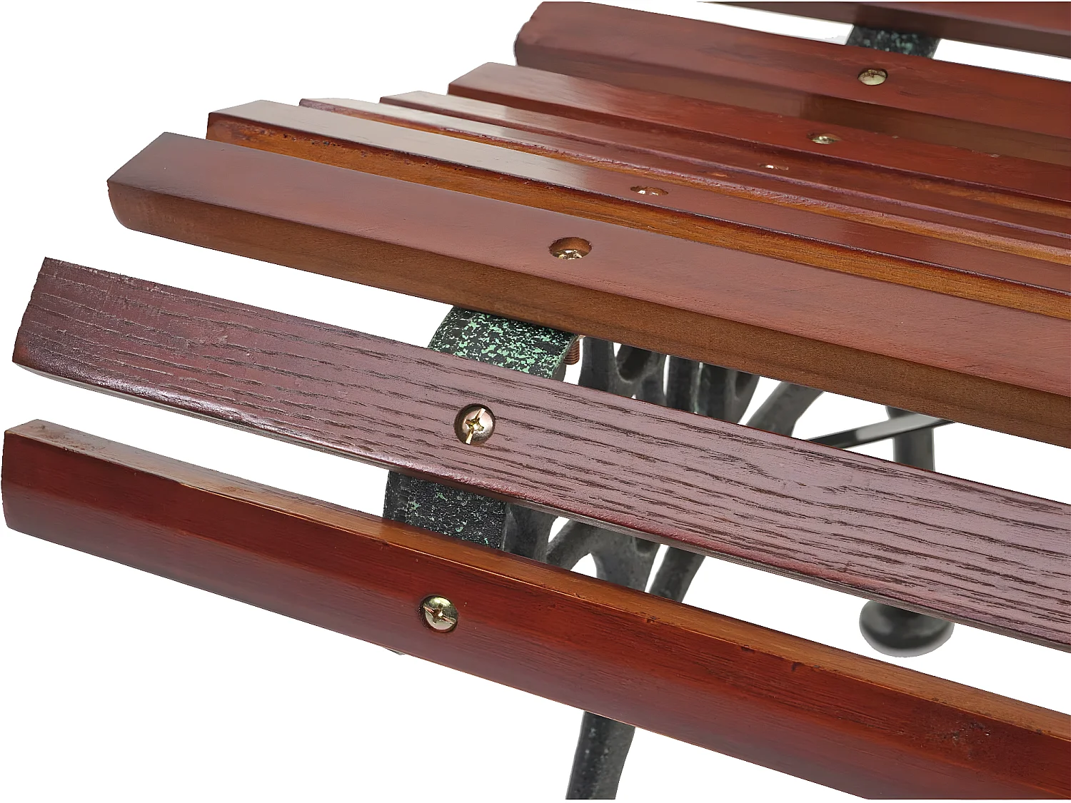 Banc de jardin MCW-F97 2 places,  2 places, 122cm, 24kg, marron