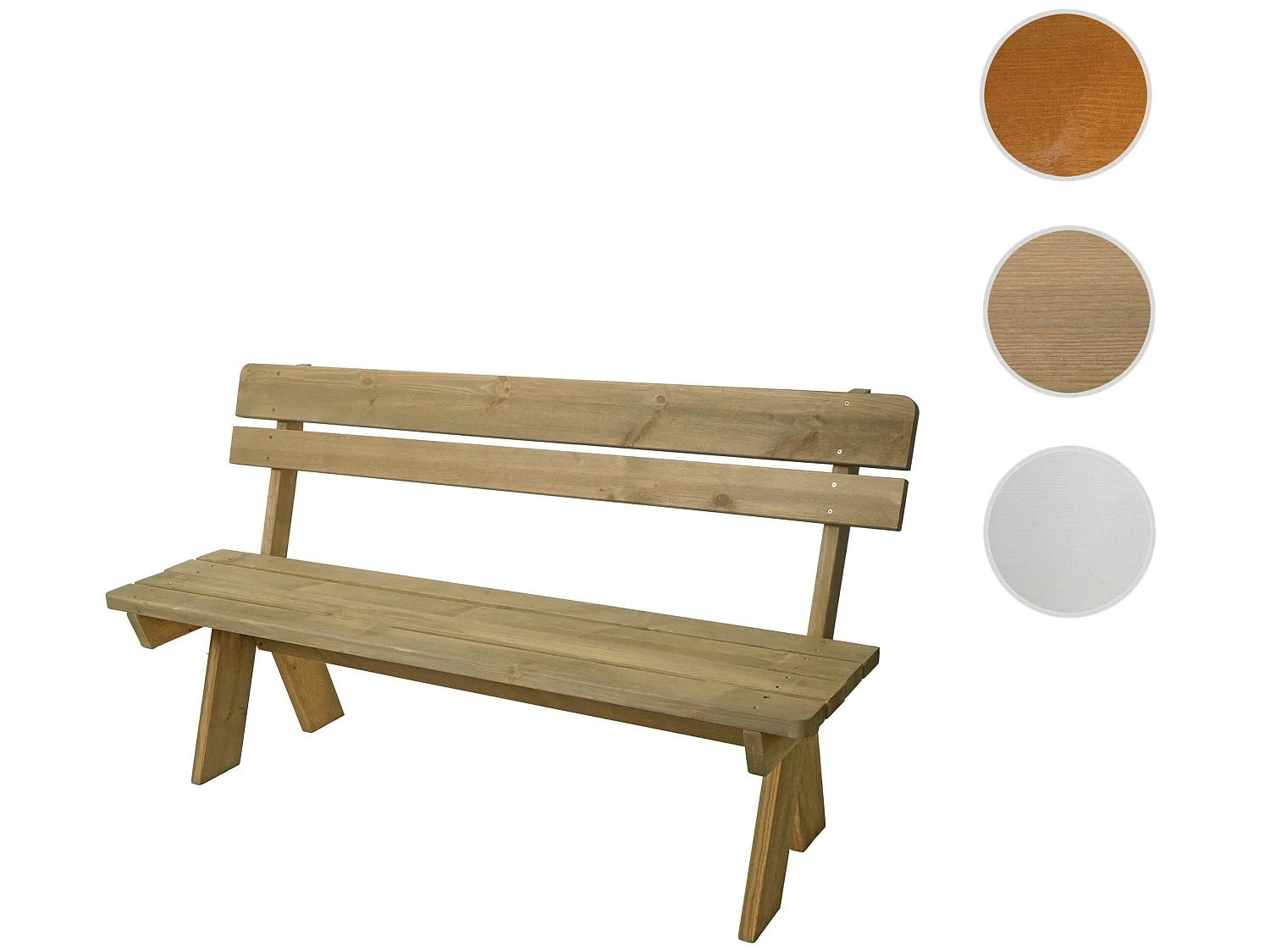 Banc de jardin MCW-L66,  naturel
