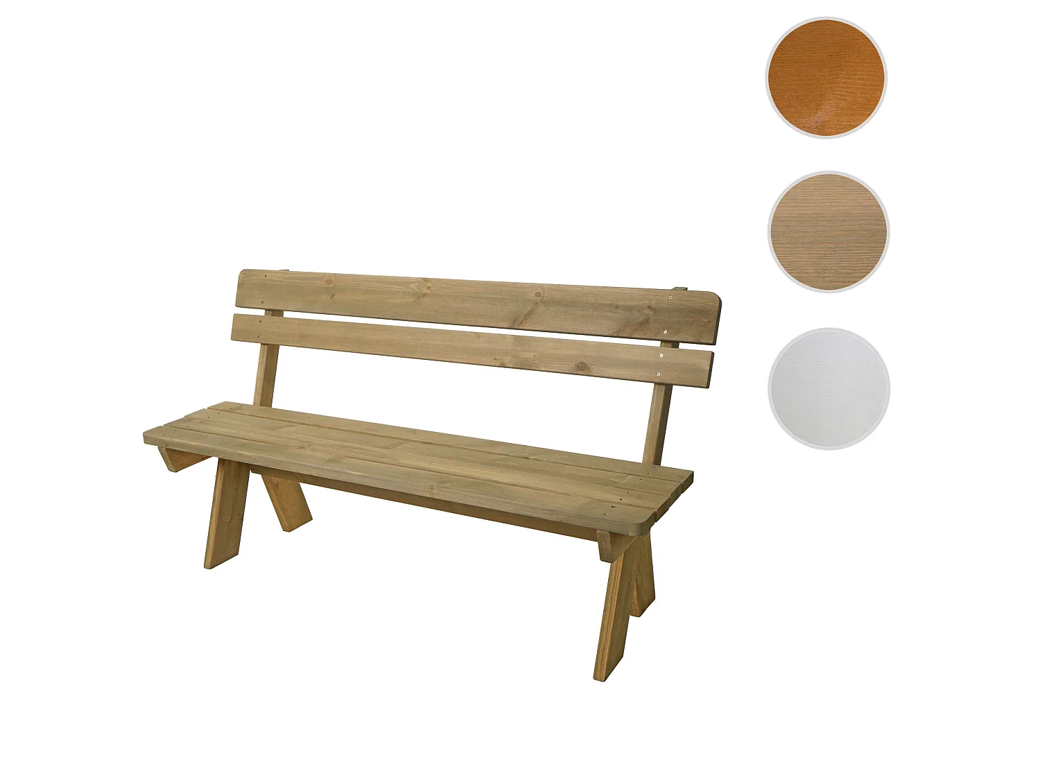 Ławka ogrodowa MCW-L66,  naturalny