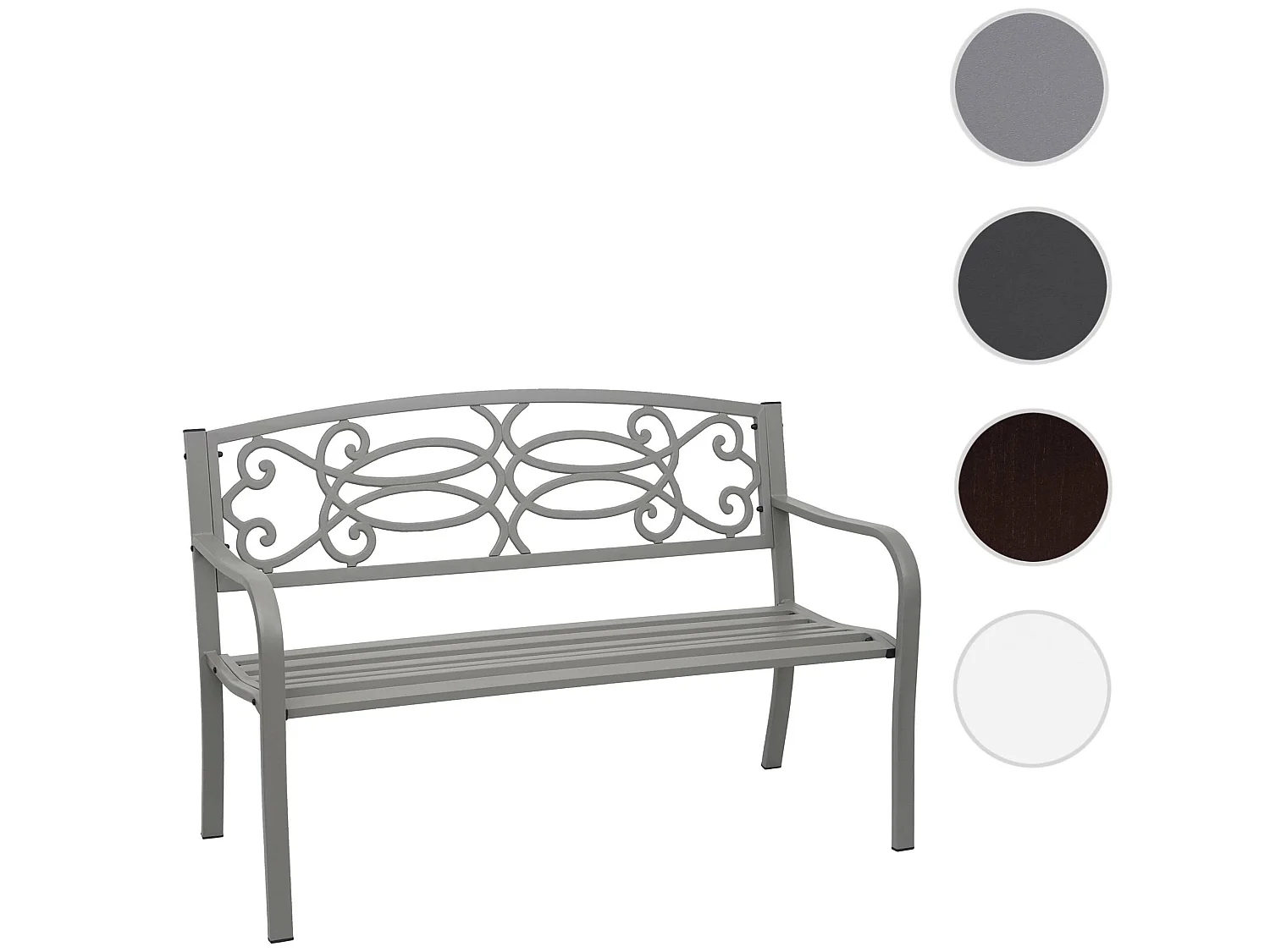 Banc de jardin MCW-F44,  gris