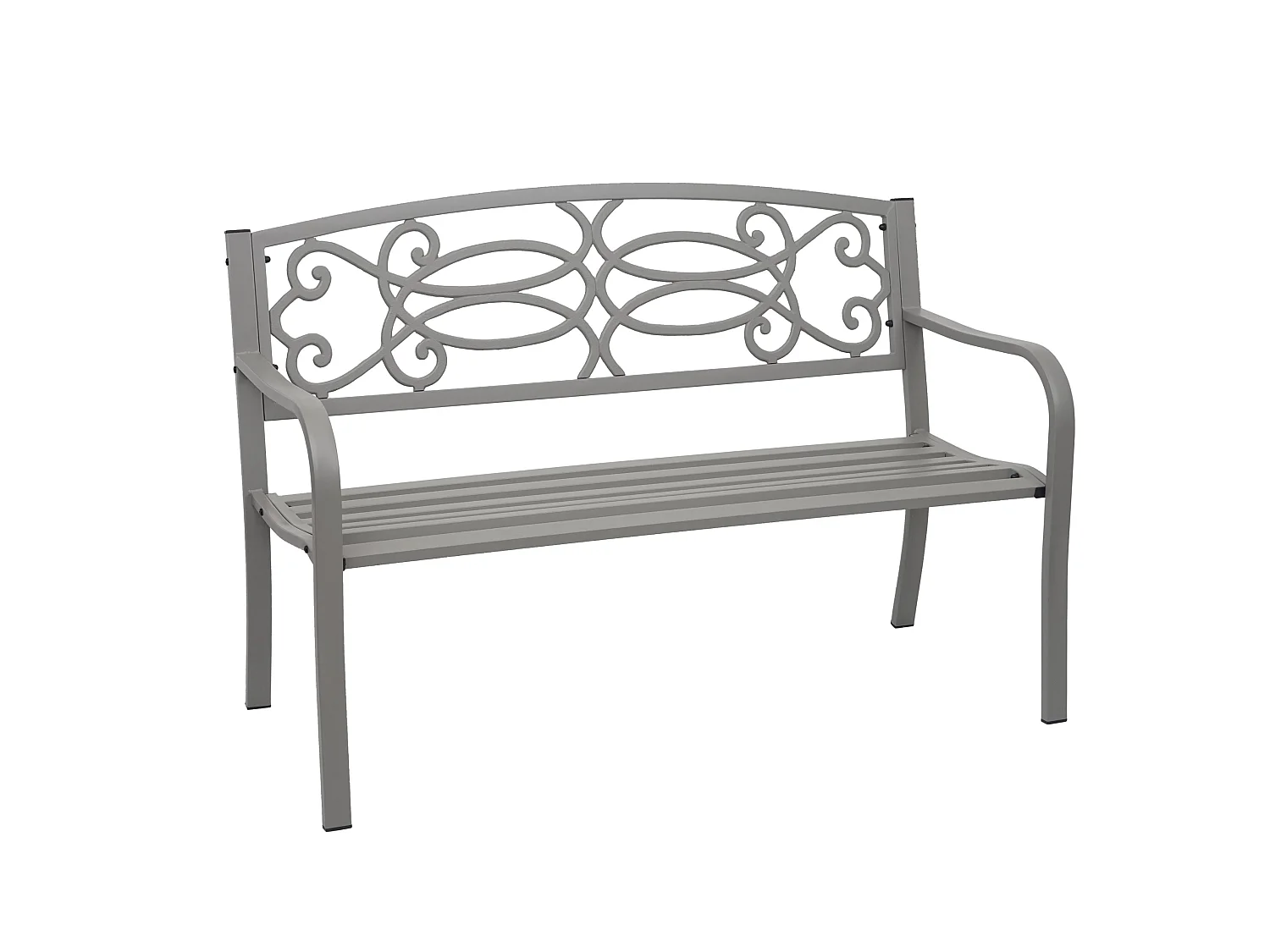 Ławka ogrodowa MCW-F44,  szara