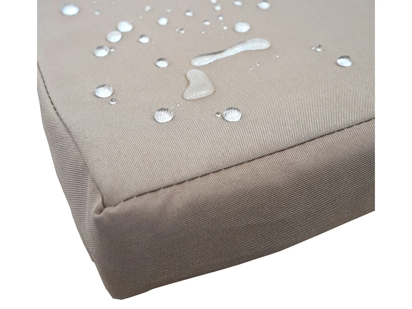 Polyrotan bank met tafel MCW-E24,  grijs, kussens crème