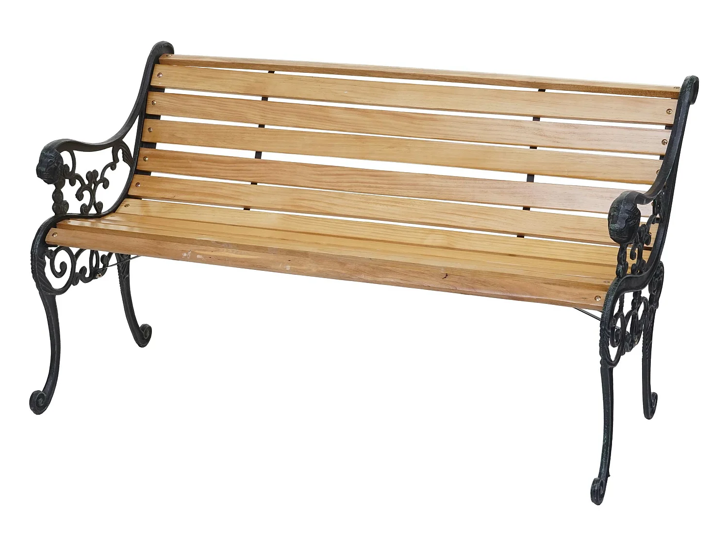 Banc de jardin MCW-F98 2 places,  marron clair
