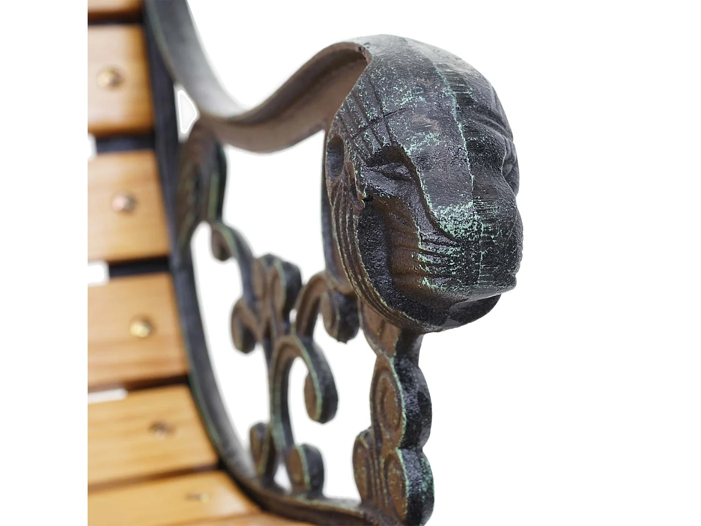 Banc de jardin MCW-F98 2 places,  marron clair