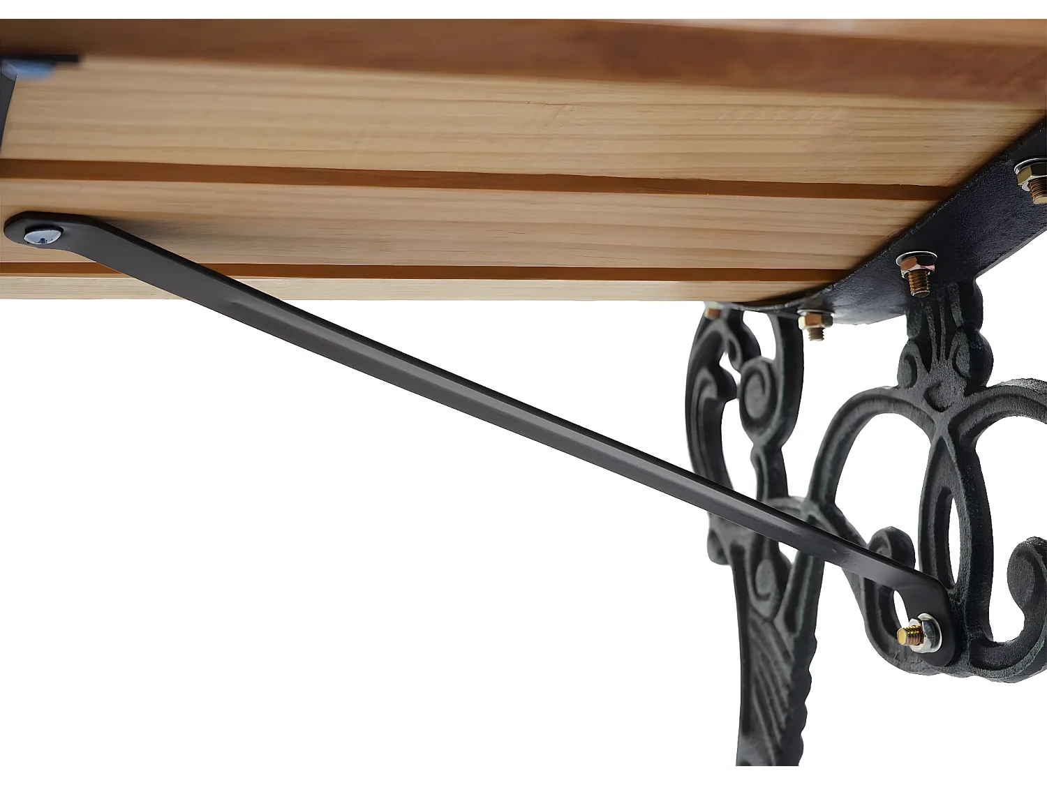 Banc de jardin MCW-F98 2 places,  marron clair