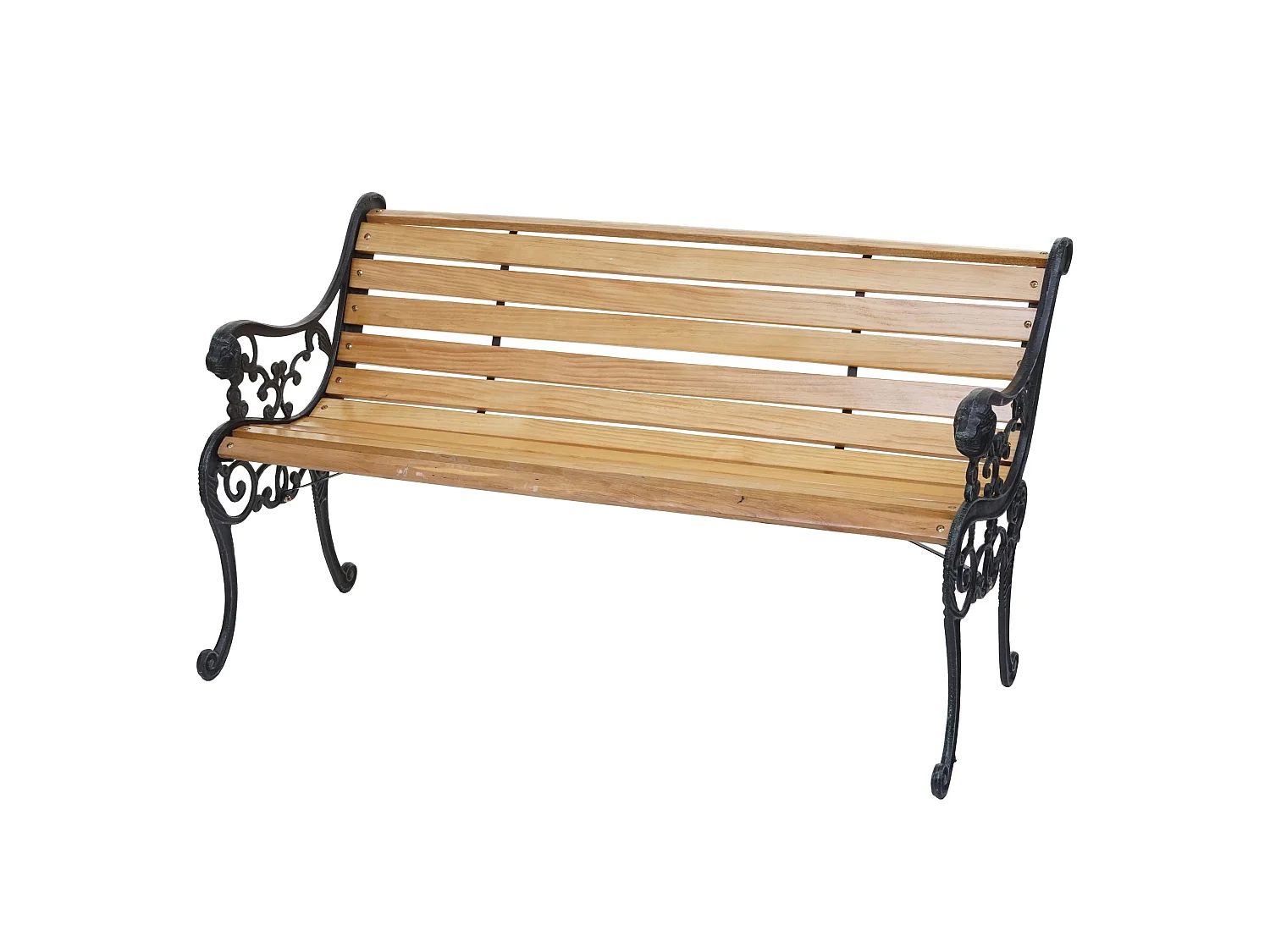 Ławka ogrodowa MCW-F98,  jasnobrązowa