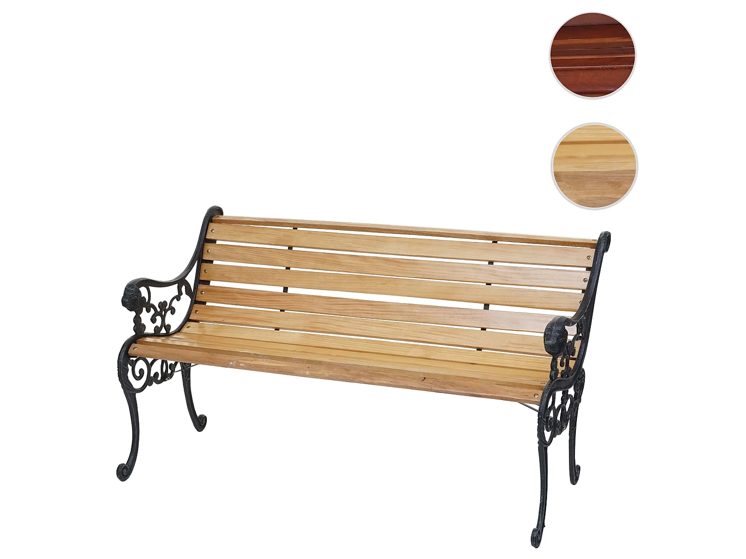 Ławka ogrodowa MCW-F98,  jasnobrązowa