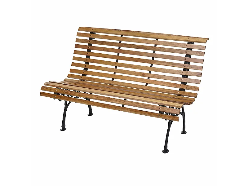 Banco de jardim MCW-F97 de 2 lugares,  castanho claro