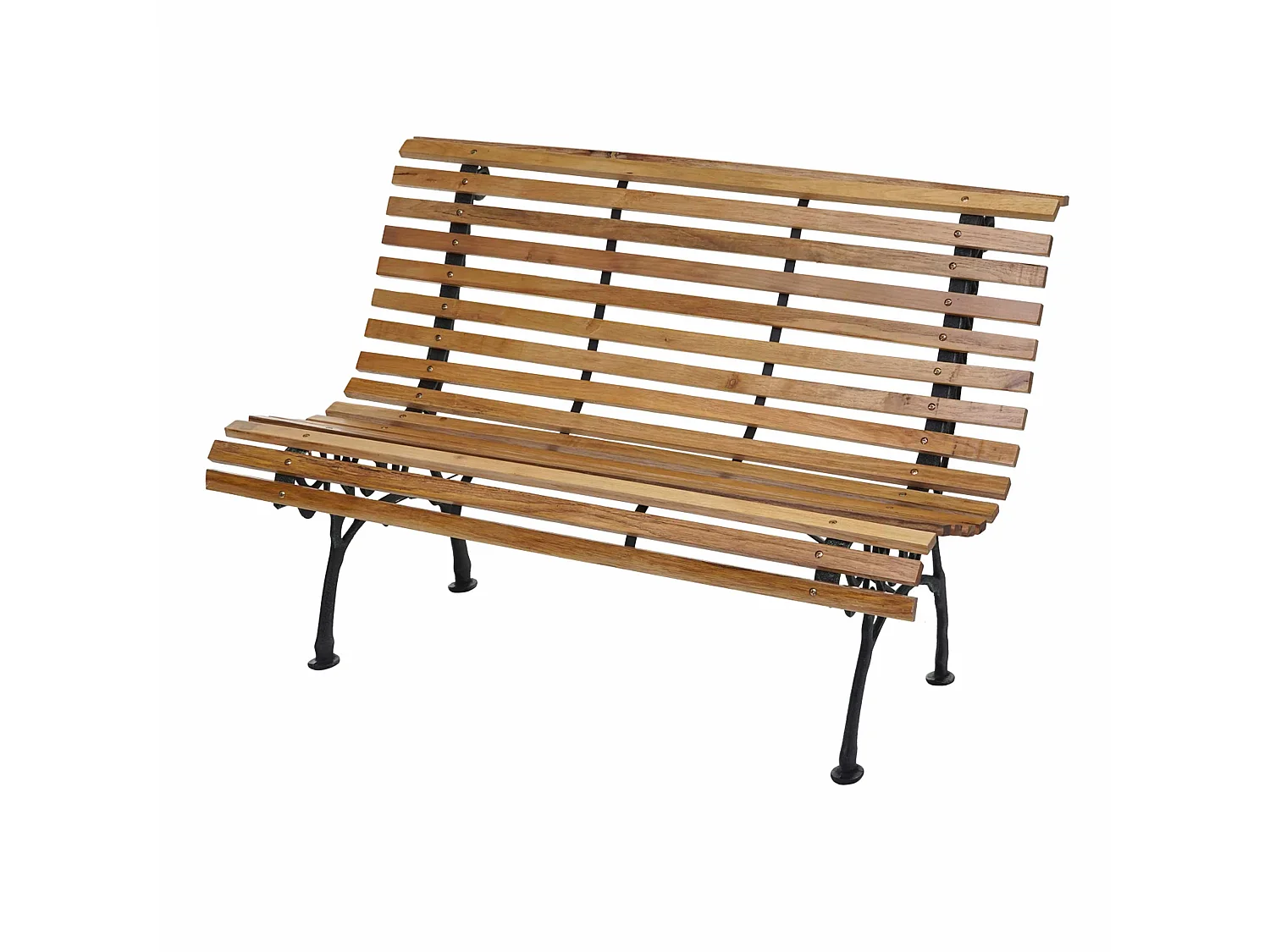 Banc de jardin MCW-F97 2 places,  marron clair