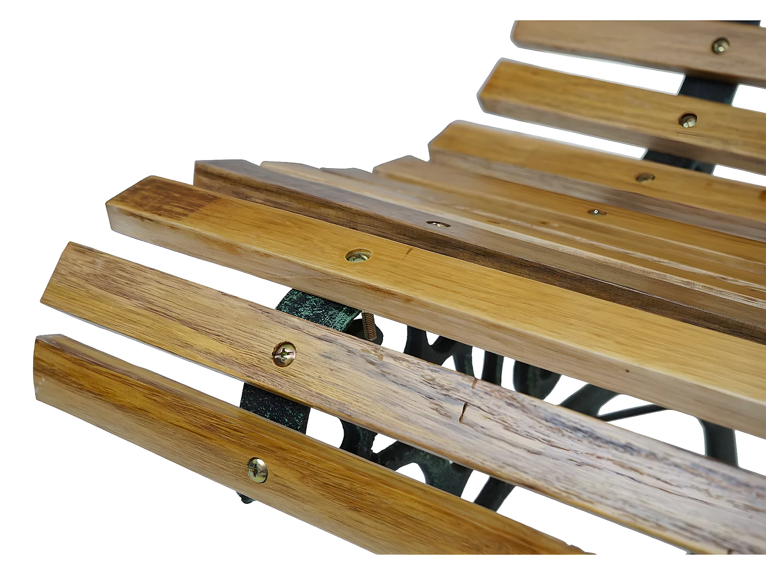 Banc de jardin MCW-F97 2 places,  marron clair