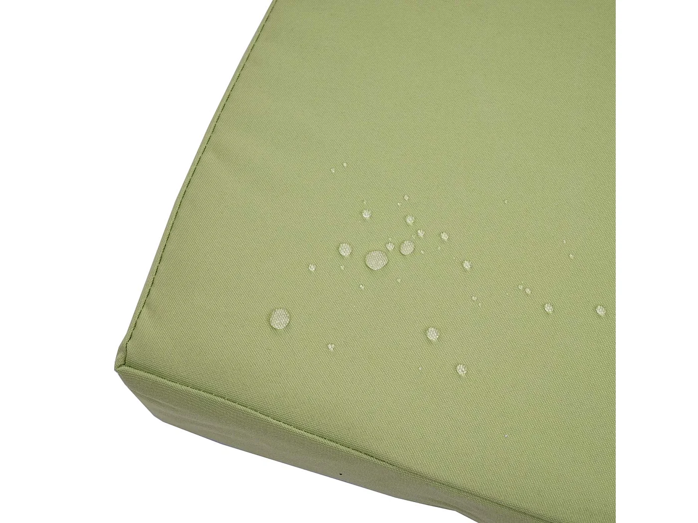 Polyrotan driezitsbank MCW-F39,  grijs gemêleerd, kussens groen