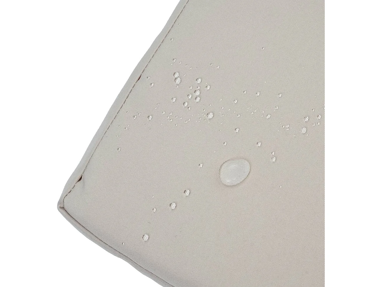 Banco de 3 plazas de polirratán MCW-F39,  antracita, cojines beige