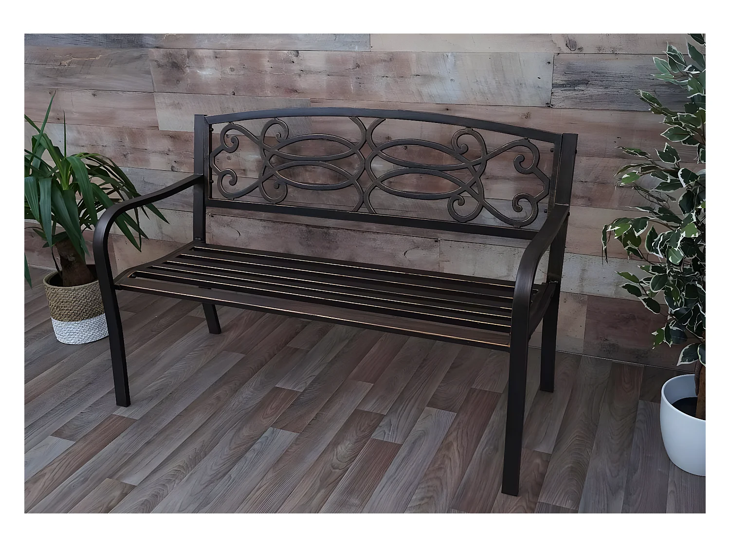 Banc de jardin MCW-F44,  bronze vintage